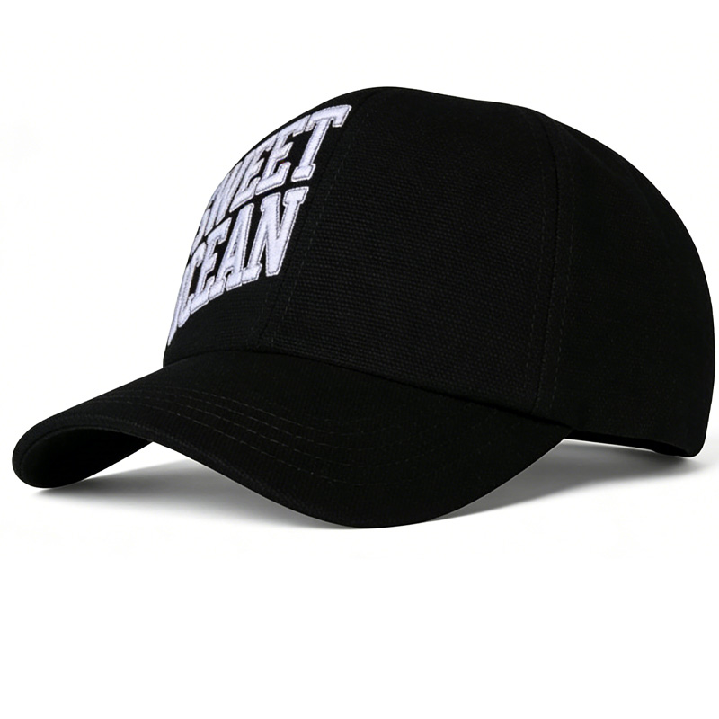 Stylish Casual Headwear with Bold Letter Embroidery Adjustable Cotton Cap for Daily Street Style Outdoor Activities