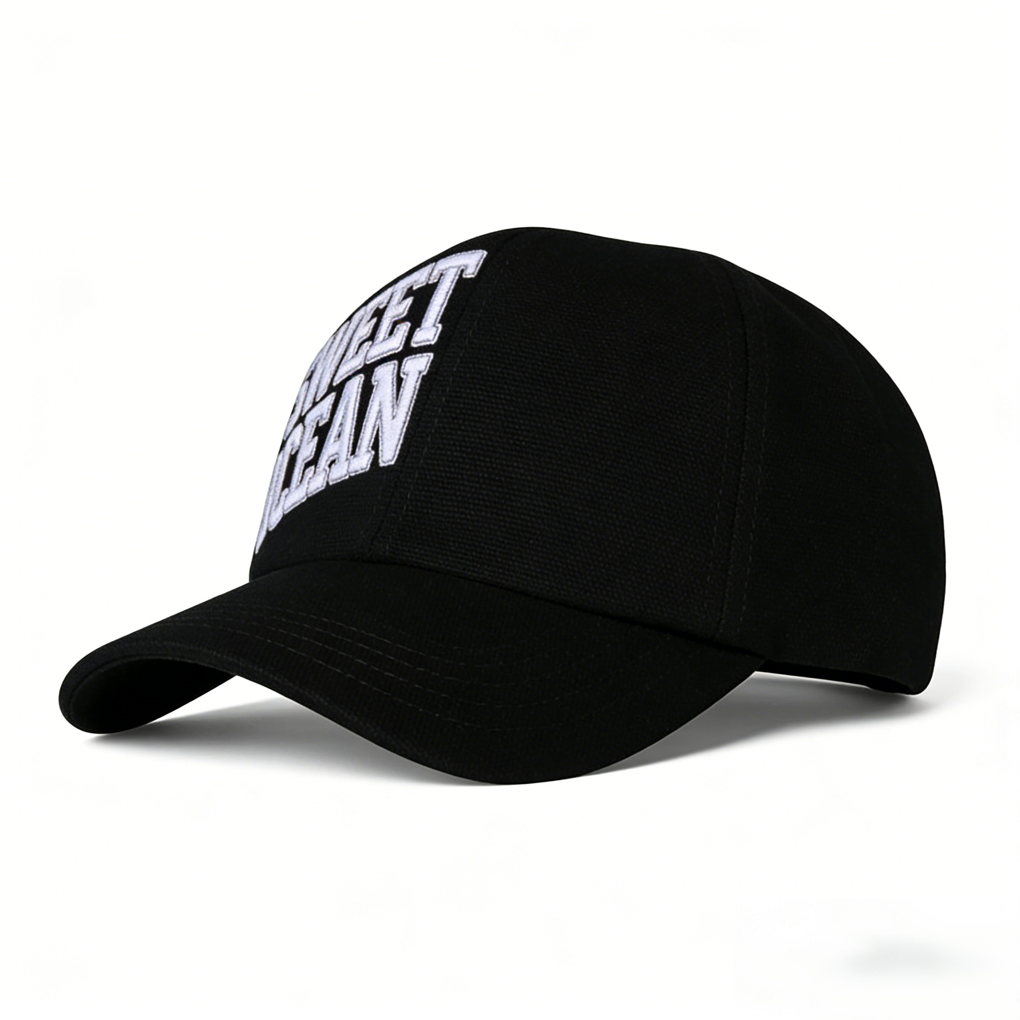 Stylish Casual Headwear with Bold Letter Embroidery Adjustable Cotton Cap for Daily Street Style Outdoor Activities