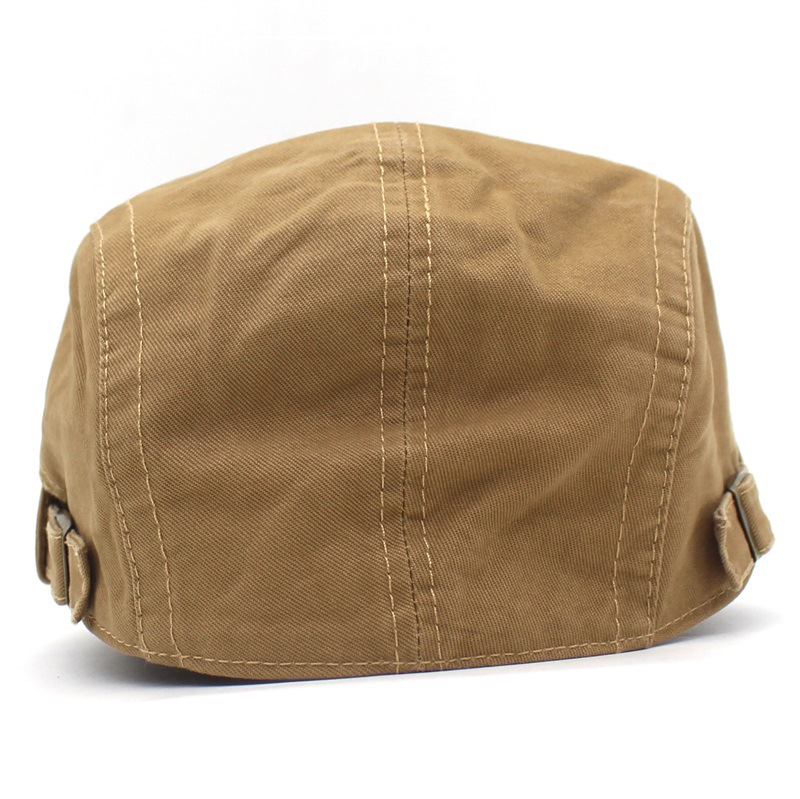 Good Quality Classic Vintage Cotton Newsboy Hat Adjustable Metal Band Ivy Cap for Casual Sports and Summer/Winter Season