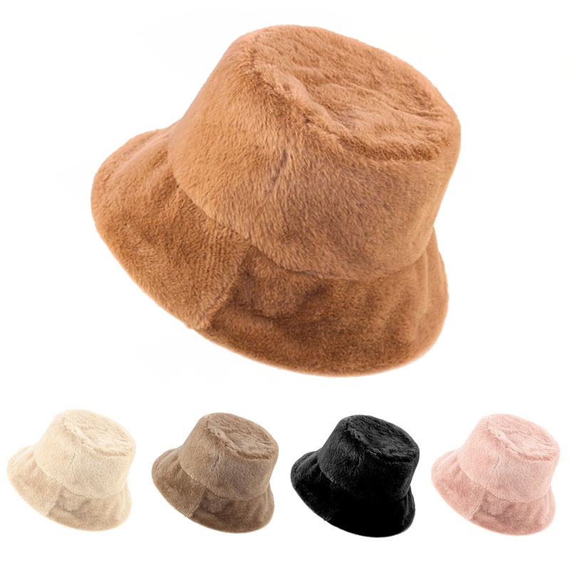 Fisherman Hat Fashionable Plush Bucket Hat for Autumn and Winter Providing Warmth and Insulation Customizable Embroidered Logos