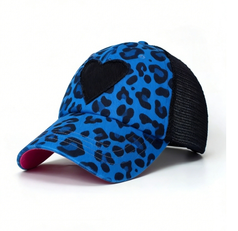 Trendy Animal Print Patch Trucker Hat - Personalized Unisex Baseball Cap