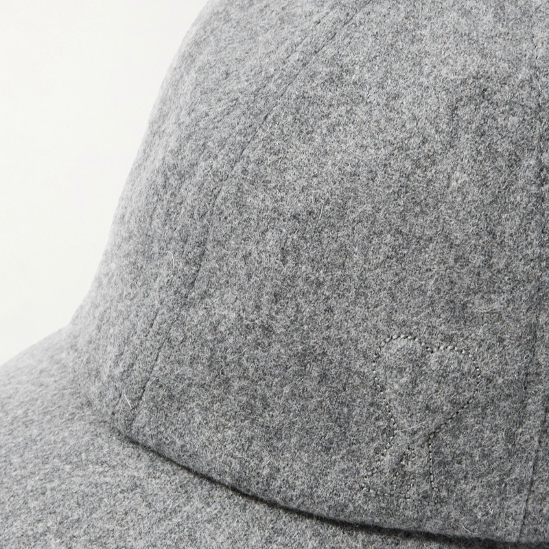 Custom Embroidered logo 6 Panel Unstructured Sports Cap Winter Warm Melton Blank Dad Hat Luxury Wool Baseball Cap for Men Women