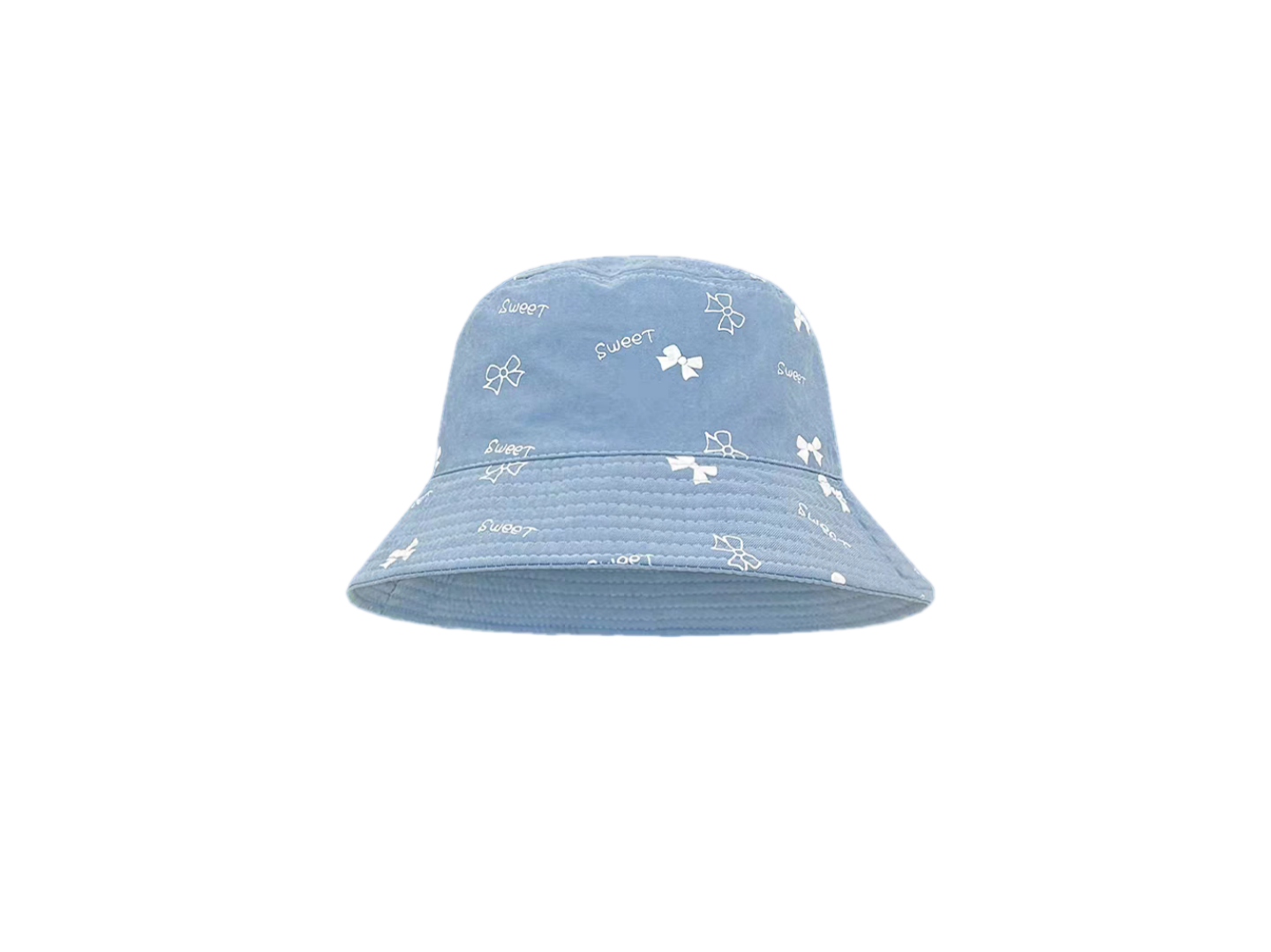 Reversible Screen Printing Bucket Hat Flat Embroidered Sun Hat for Unisex Outdoor Travel Daily Four Seasons Versatile Cap