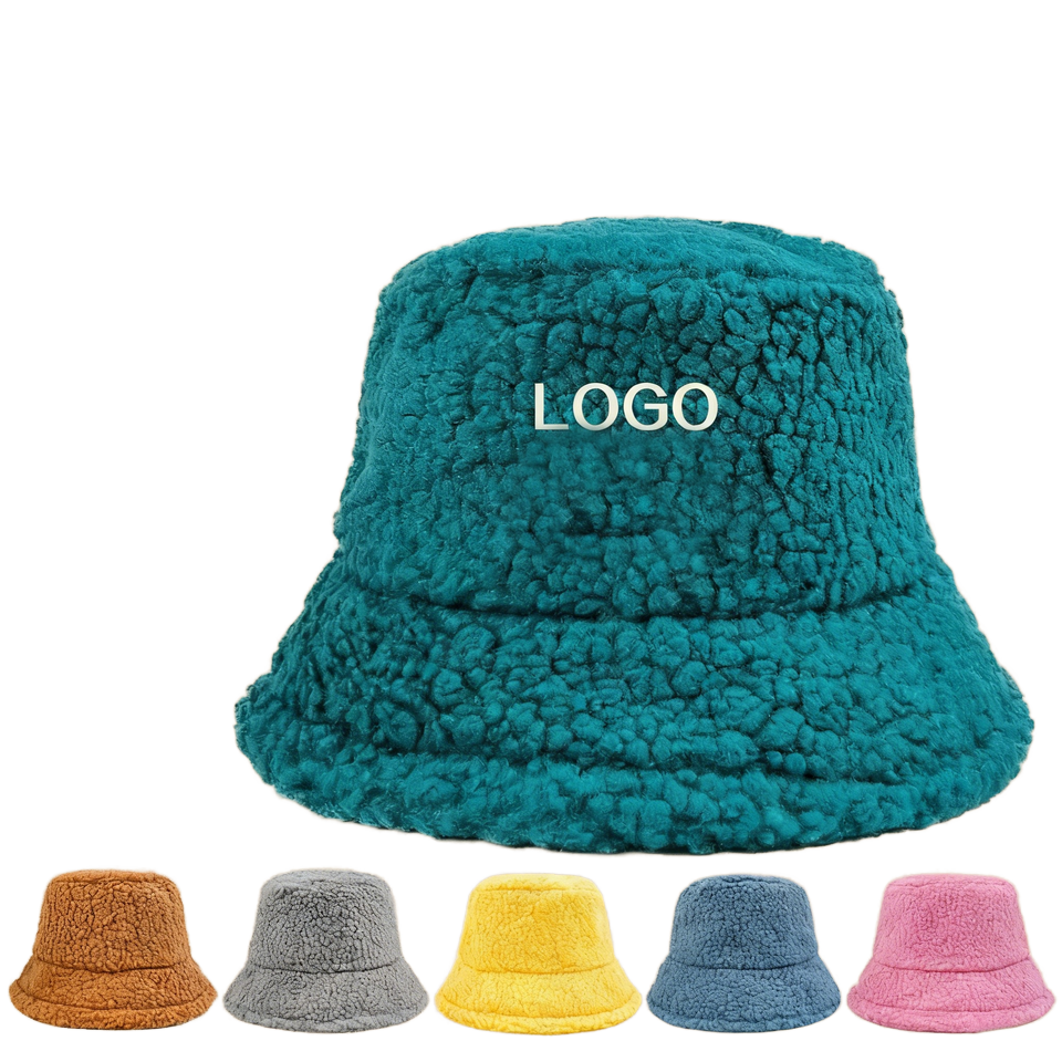 Custom Logo Embroidered Winter Warm Sheepskin Fishing Hat with Added Insulation for Daily Casual Outdoor Use Wholesale