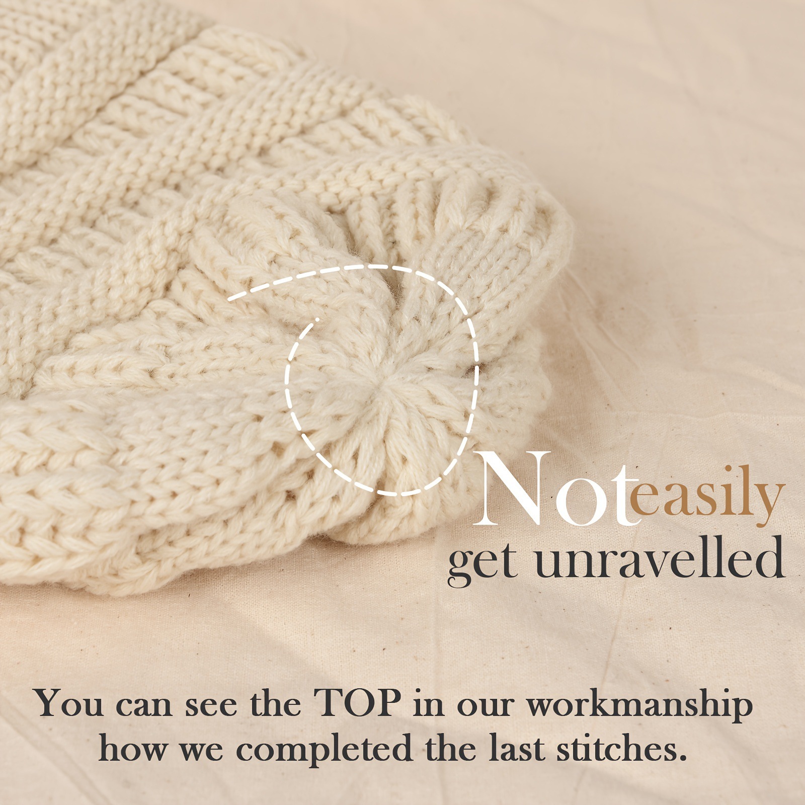 Thick Soft and Elastic Knitted Hat with No Brim Skull Cap for Adults Ski Hat Cold Cap