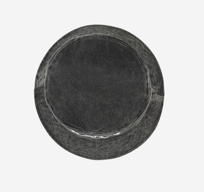 New Embroidered Fishing Hat Washed and Distressed Outdoor Fishing Sun Hat Street Bucket Hat