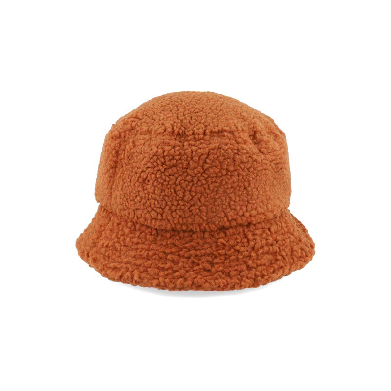 Custom Logo Winter Bucket Hats with Wide Brim Keep Warm Lamb and Polar Fleece for Men Women Children