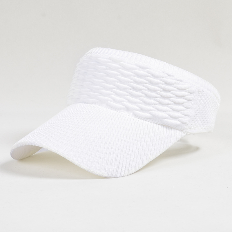 Custom Fashion Outdoor Sunscreen Breathable Beach Hat With logo Woven Polyester Sport Sun Visor Hat for Women