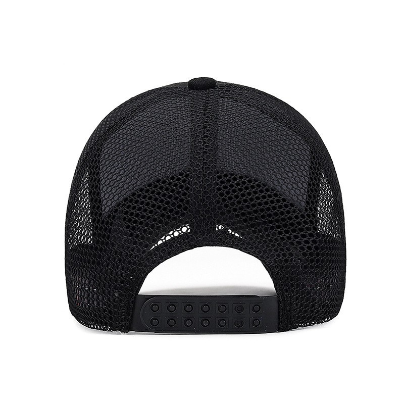 Custom Cotton Structured Master Baseball Cap Breathable Mesh Embossed Pu Leather logo Sport Running Trucker Hat