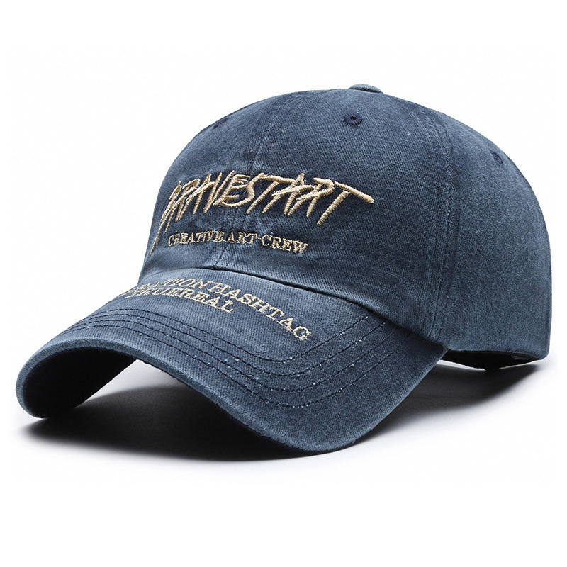2026 New Design Embroidered Lettering Fashion Casual Men's and Women's Hat Fade Washed Vintage Baseball Cap