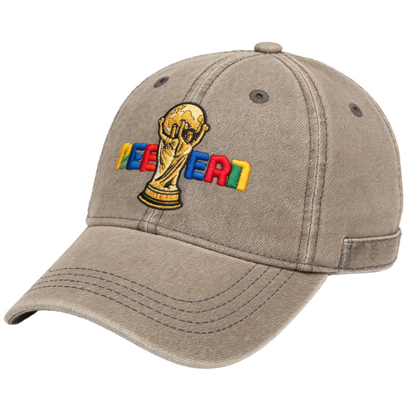 Football League 6-Panel Adjustable Velour Curved Baseball Cap Embroidery Sublimation Print Metal Buckle Closure Unisex Adult