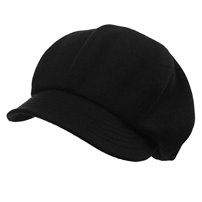 Custom Cute Vintage Newsboy Hat Cap Tweed Wool Winter Beret Hats for Ladies