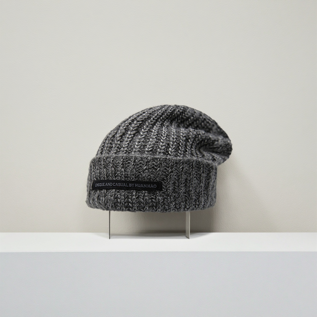 Winter Skull Cap - Men's and Women's Universal Thick and Extended Stylish and Warm Knitted Hat - Cold Hat