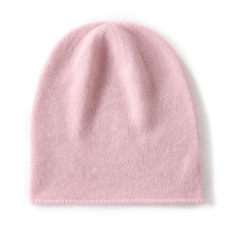 Cashmere Blended Knitted Hat with Elastic Rolled Edges a Casual Cold Hat for Leisure Use  Manufacturer Wholesale Available