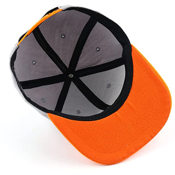 Customizable Hip Hop Style Flat Brim Dad Hats Two Tone 3D Embroidery Logo Snapback Cap for Sports Outdoor Activities Cycling