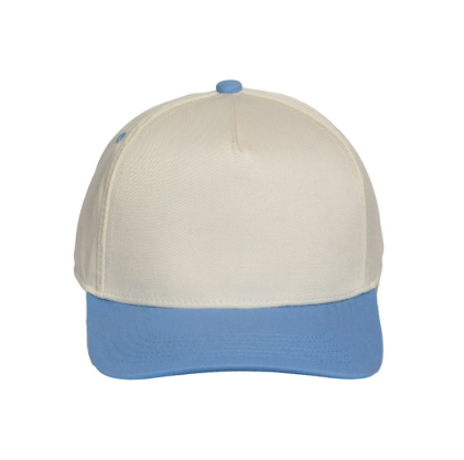2026 New Two-Tone 5-Panel Polyester Curved Baseball Cap Fashionable Sporty Street Style