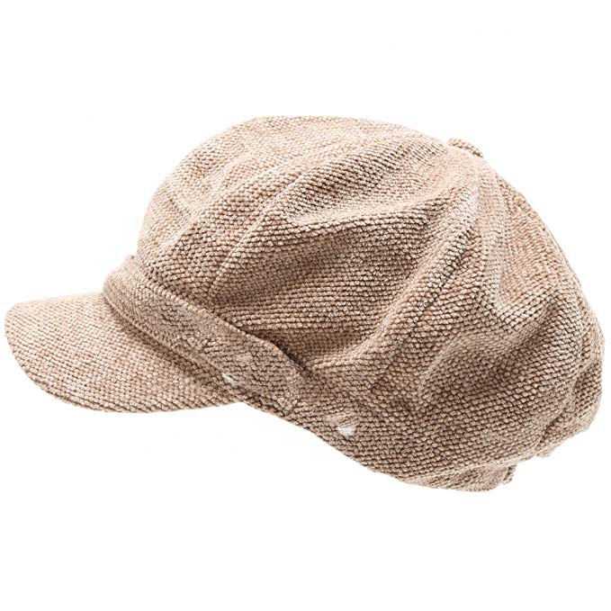Classic Women's Wool Newsboy Cap with Visor Beret Winter Hats for Casual Outdoor Travel Scenes