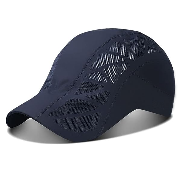 Mesh Running Quick Drying Breathable Waterproof 100% Polyester Sport Solid Color Baseball Cap with Hand Embroidery Unisex