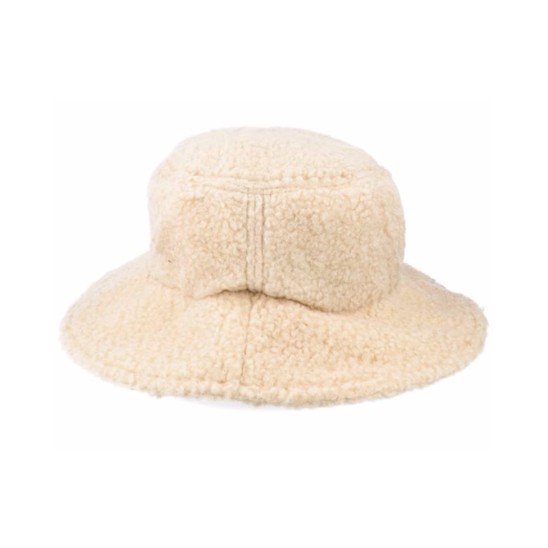 Custom Designed Oatmeal Bucket Hats for Kids Winter Warm Fashion Wholesale-Casual Daily Use with Cartoon Pattern