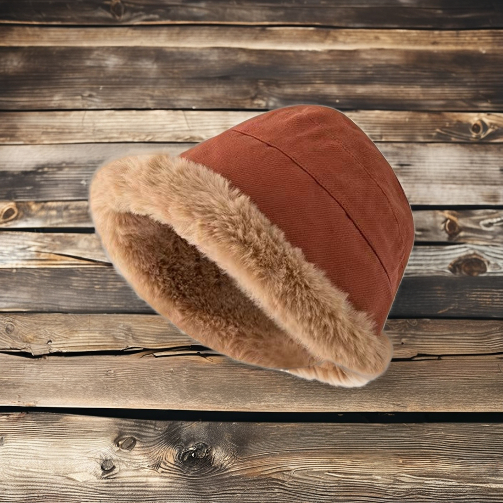 Custom Fashion Winter Plush Thickening Wool Warm Ear Protection Fisherman Bucket Hat for Women