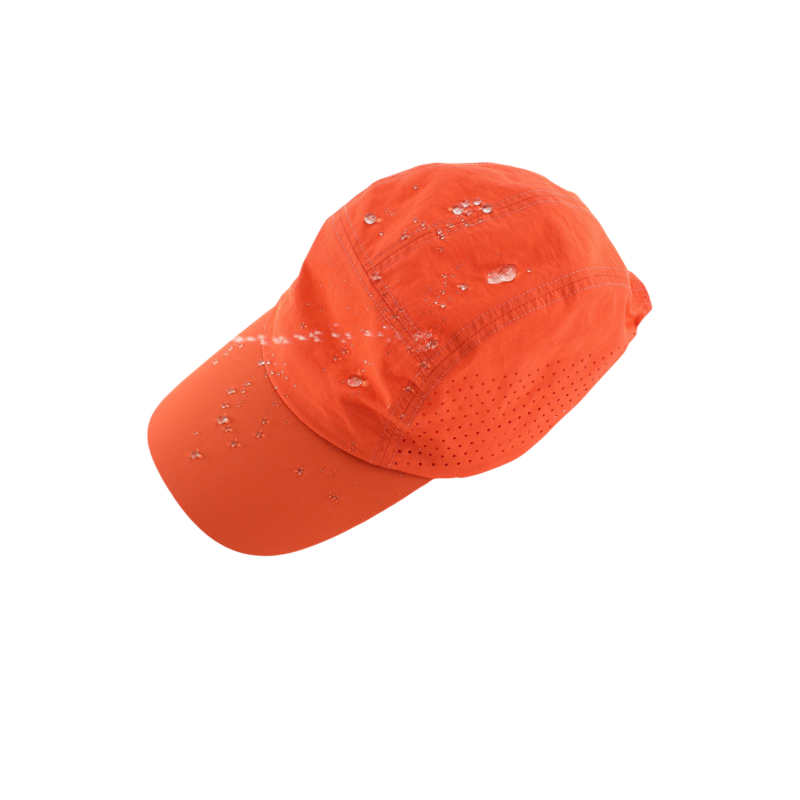 Breathable Lightweight Orange Waterproof Running Cap Adjustable Quick-Dry Outdoor Sports Hat for All Seasons