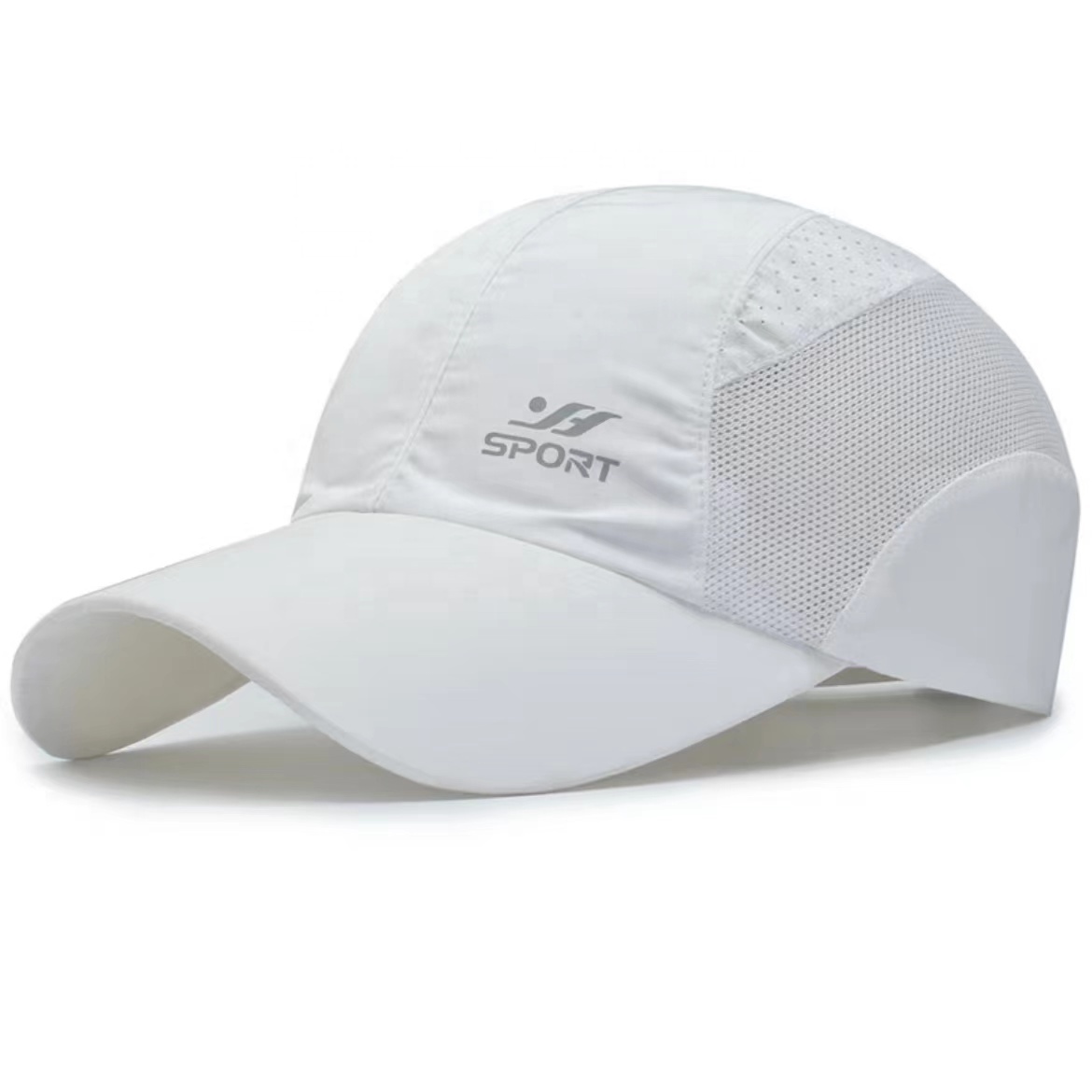 100% Polyester Breathable Sporty Adjustable Outdoor Running Hats Sports Caps with Custom Printing Logo
