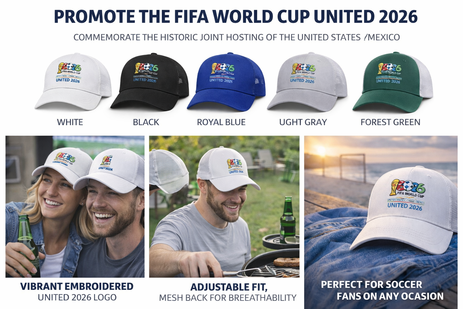 2026 Football League Vintage Sporty Embroidered 6-Panel Adjustable 100% Cotton Unisex Image Baseball Cap