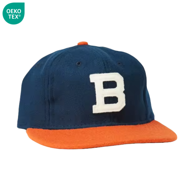 Fashion Vintage Felt 6 Panel Wool Snapback Hat Custom Felt Logo Wool Gorras Unstructured Snapback Cap Fitted Wholesale