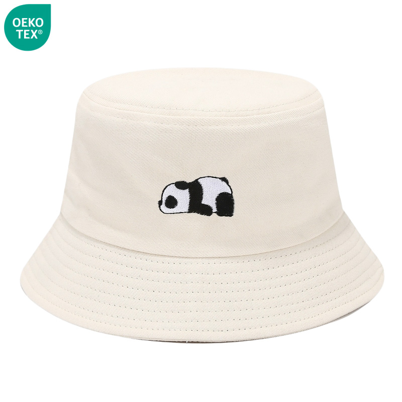 High Quality Custom Designer Embroidery Logo Wide Brim Cotton Bucket Hats