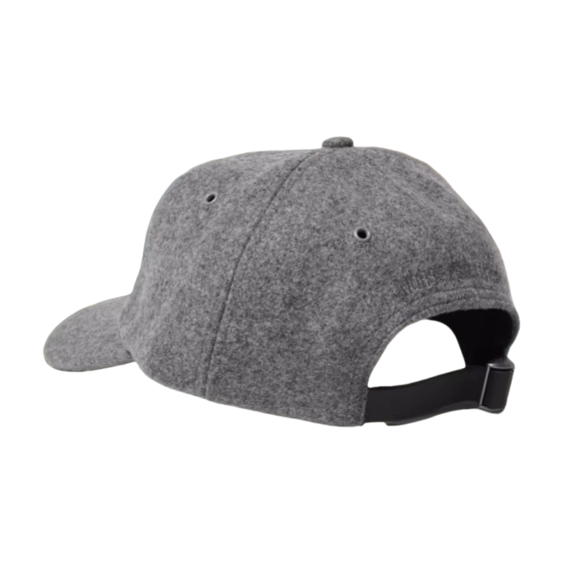 High Quality 6 Panel Wool Snapback Baseball Cap Custom Felt Logo Men Women Adjustable Unstructured Cap Wholesale