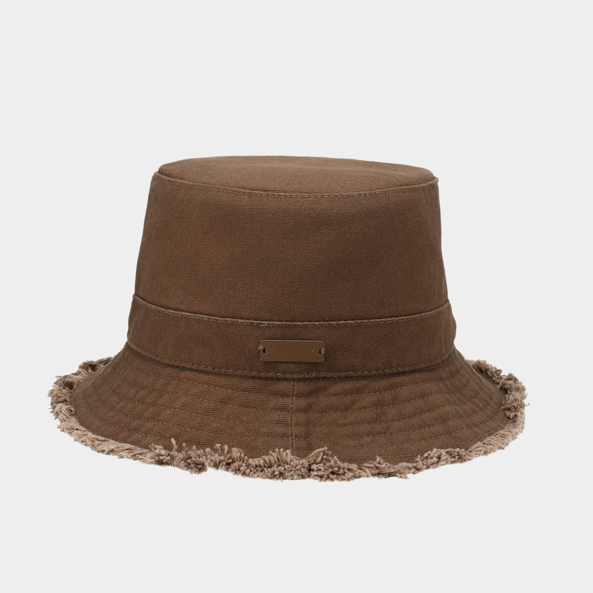 2025 Custom Logo Cotton Bucket Hat Spring Summer Vacation Washed Style Multiple Color Options Fisherman Bucket Hat