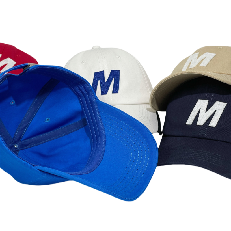 Custom Sporty Cotton Baseball Cap with Embroidered Letter Logo Common Fabric Feature