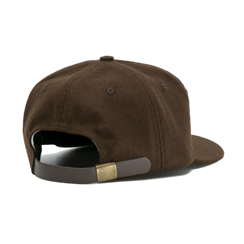 Good Quality 6 Panel Wool Blend Unstructured Snapback Hat Felt Logo Wool Caps