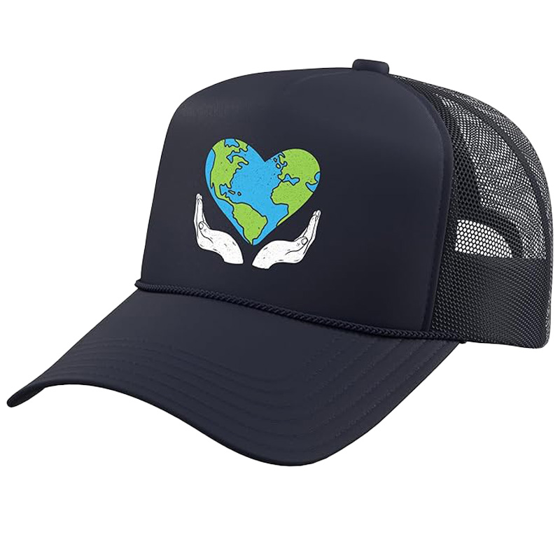 World Peace Kindness End Hate International Day of Peace Trucker Hat with Adjustable Mesh Back