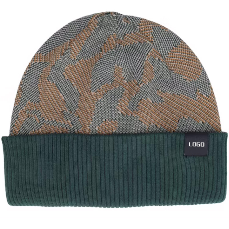 Winter Classic Soft Cotton Beanie Warm Knit Skull Cap for Men and Women-Custom Daily Winter Hats for Travel and Beach