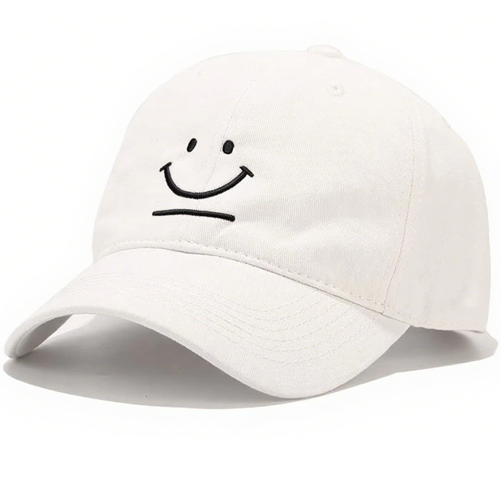 Unstructured Low Profile Baseball Cap for Women and Men Adjustable 'Mile Face' Cap