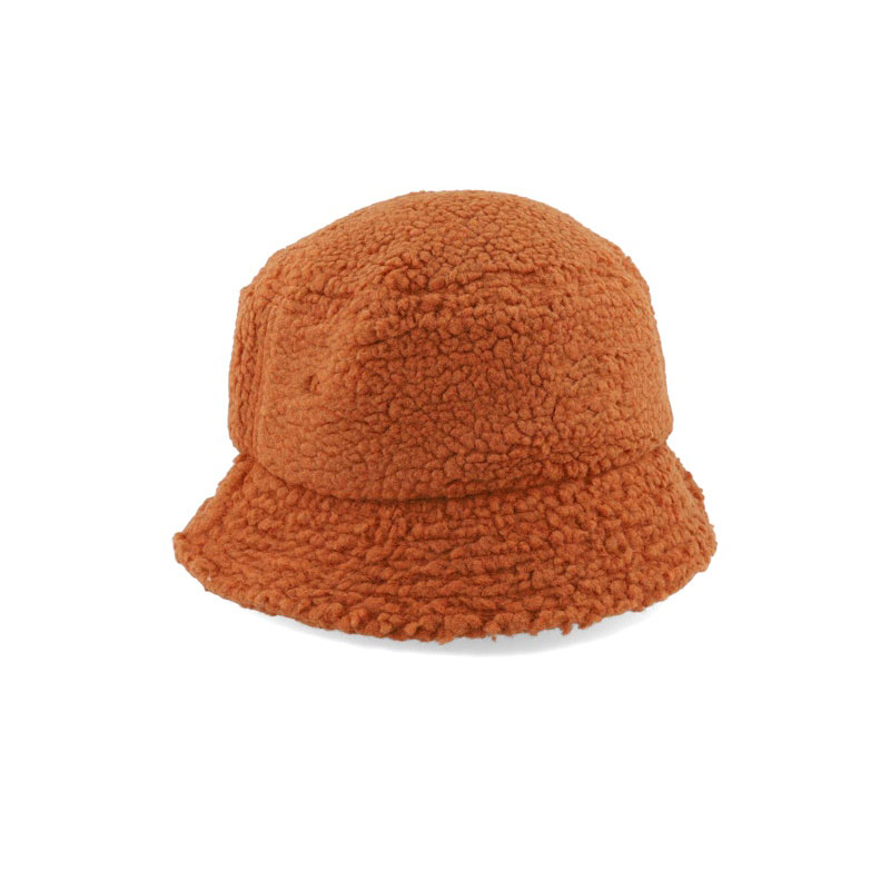 Custom Logo Winter Bucket Hats with Wide Brim Keep Warm Lamb and Polar Fleece for Men Women Children