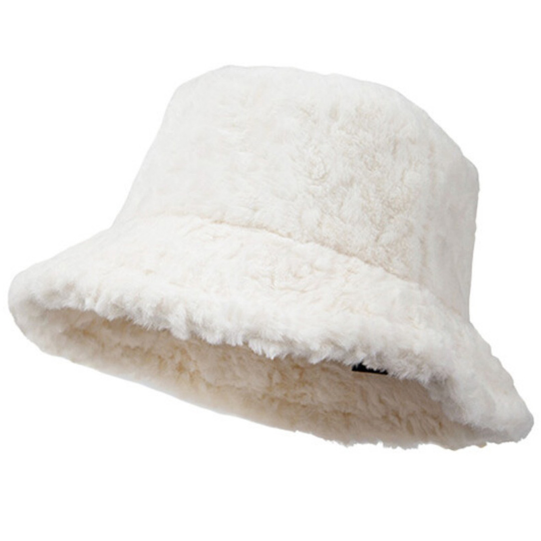 Winter Sporty Fisherman Hat Plush Fashion Lamb Wool Warm Curve Brim Breathable Waterproof Terry Fabric Custom Logo Fruit Letter