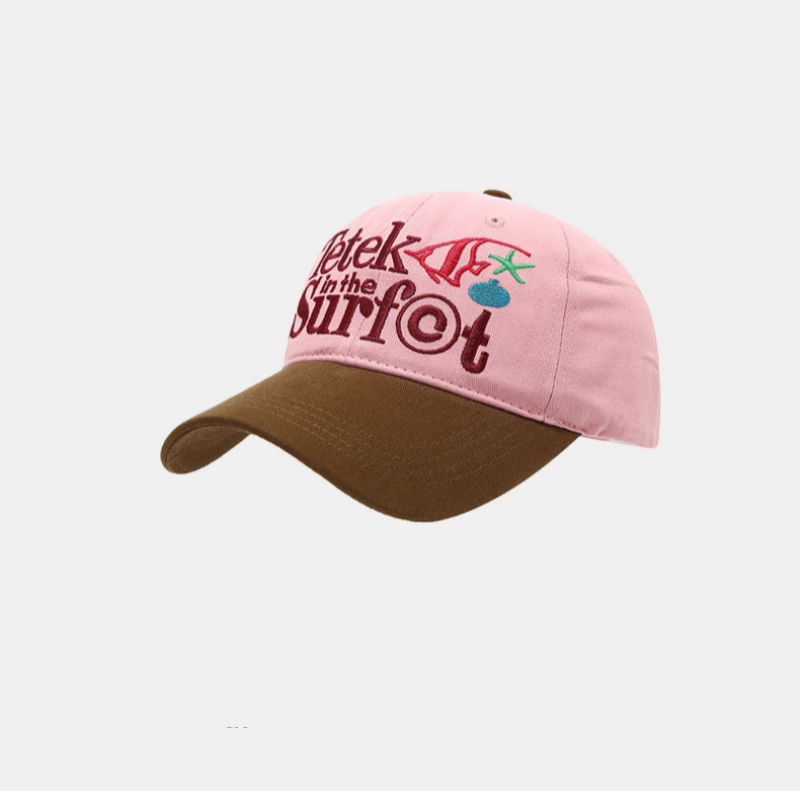 New Spring/Summer 2026 High-Quality Casual Hat: Two-Tone Design with Embroidered Logo, Adjustable, 6-Panel Cotton Baseball Cap