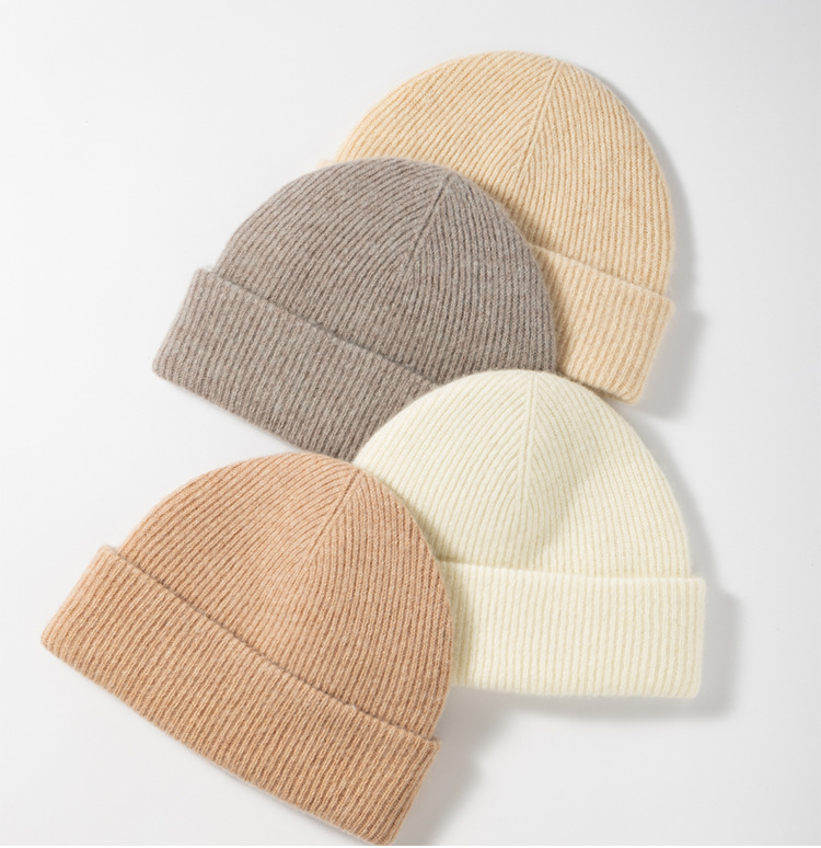 Wool Blend Hat with a Sophisticated and Elegant Autumn-winter Vibe Adult Knitted Hat Warm and Comfortable Cold Cap