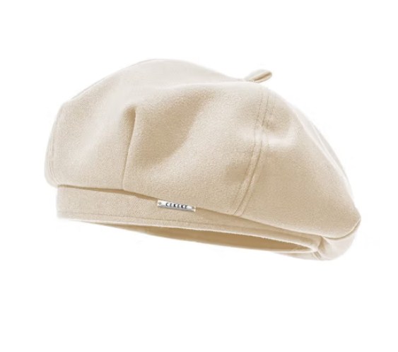 High Quality Hat 100%wool/Acrylic Lady Beret Hats Custom Size Elegant Satin Lining Beret Hats
