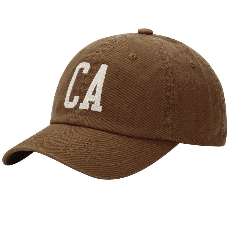 Customized High-quality CA Letter Embroidery 6-Panel Cotton Adjustable Sporty Fashionable Unisex Four Seasons Baseball Cap