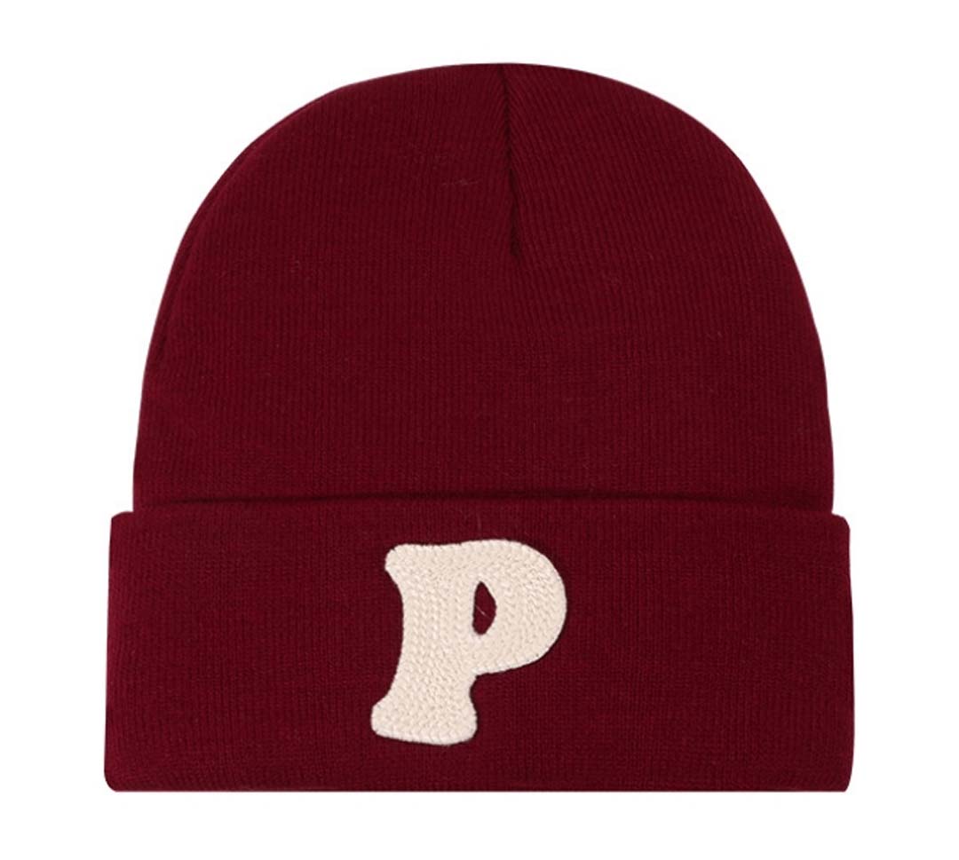 Custom Logo Embroidered Unisex Knit Polyester Cuff Cap Design Your Own Letter Warm Winter Hats Camouflage Soft for Men Women