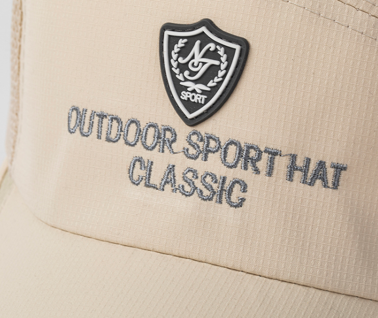 Wholesale Man Custom Embroidery Logo Breathable Soft  Polyester Sport Mesh Cap