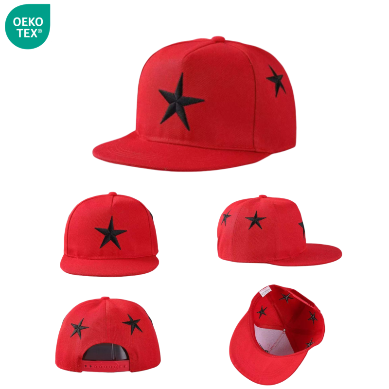 Unisex High Profile Snapback Cap Custom Logo Embroidery Street Style Casual Outdoor Use for Adults Fabric Common Hip Hop Style