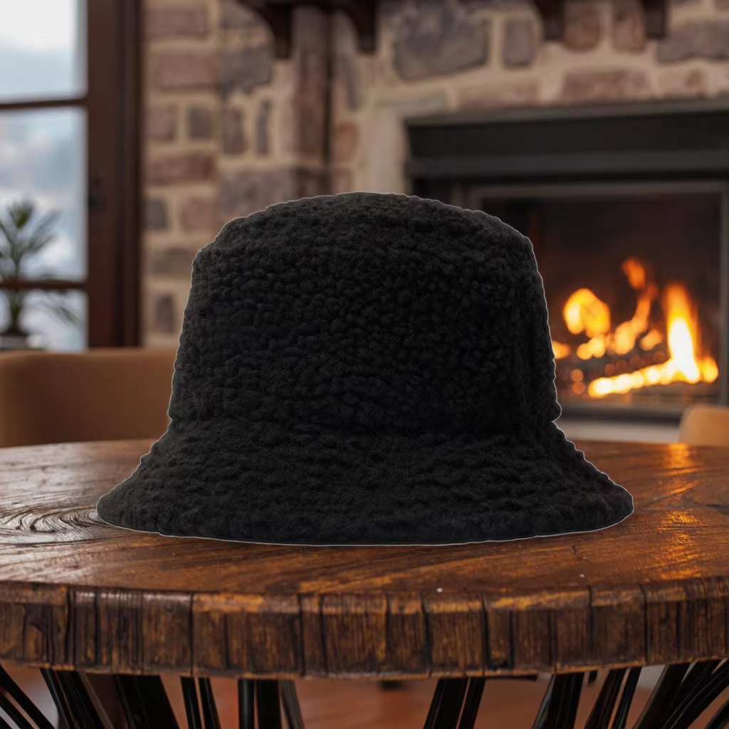 Wholesale New Fashion Polar Fleece Bucket Hat Winter Warm Fisherman Style for Casual Ski Travel and Daily Use