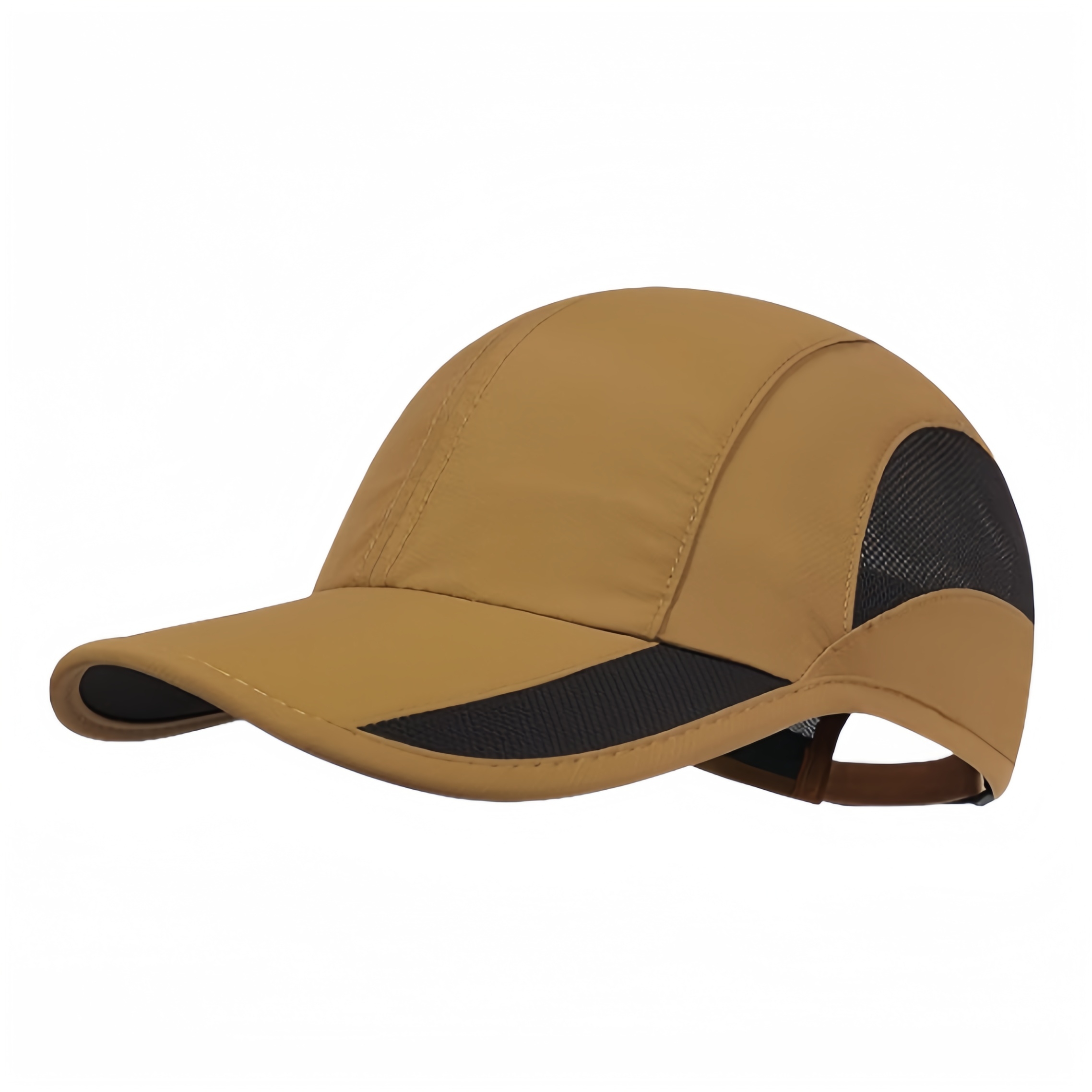 Unisex Custom UPF 50 High Water Resistant Breathable 5 Panel Unstructured Hat-Long Large Curved Golf/Soccer Embossed Letter