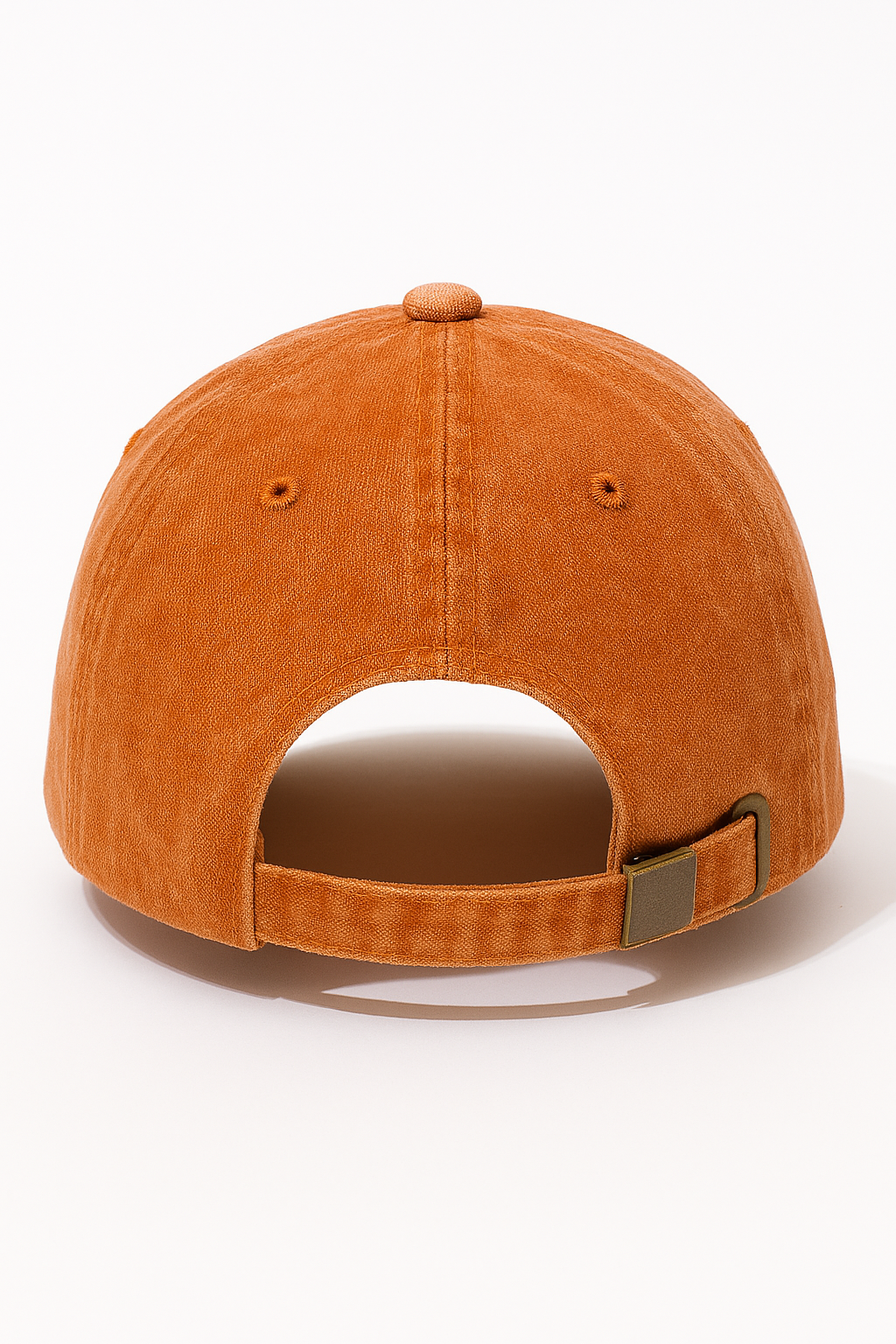 Women's Cute Little Panda Embroidered Adjustable Cotton Denim Baseball Cap - Orange