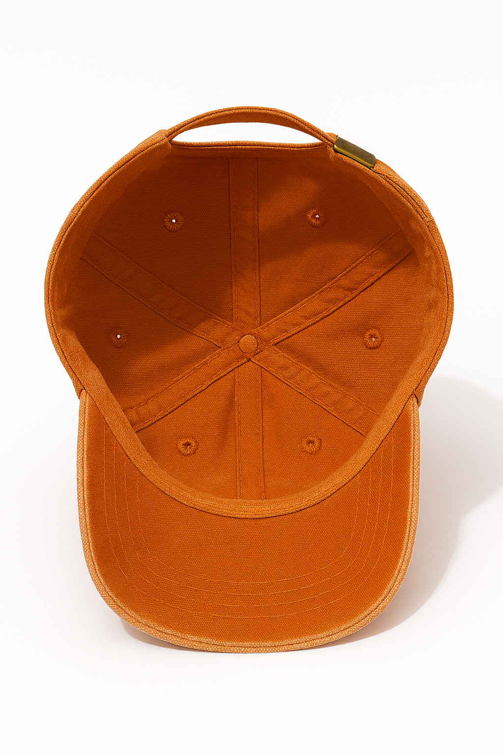 Women's Cute Little Panda Embroidered Adjustable Cotton Denim Baseball Cap - Orange