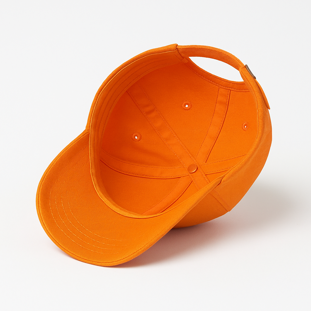 Cute Panda Motorcycle Embroidered Orange Cotton Baseball Cap – Adjustable Women’s Denim Hat